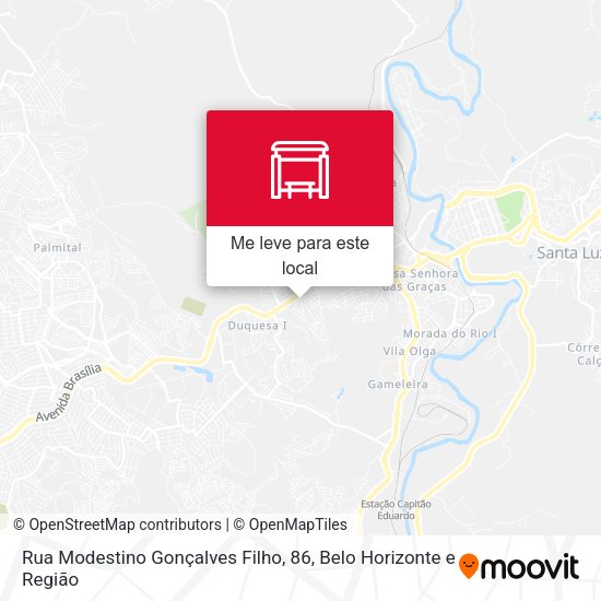 Rua Modestino Gonçalves Filho, 86 mapa