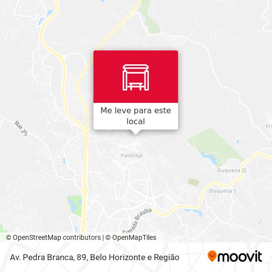 Av. Pedra Branca, 89 mapa