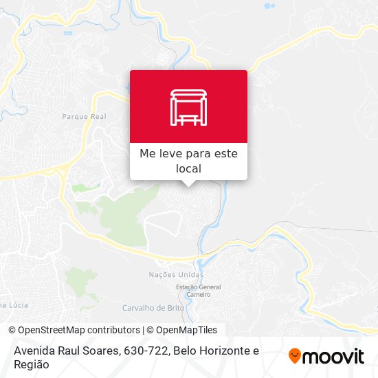 Avenida Raul Soares, 630-722 mapa