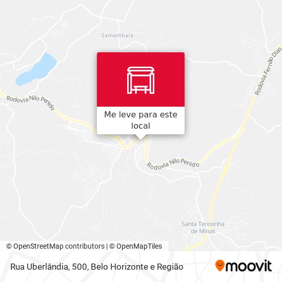 Rua Uberlândia, 500 mapa