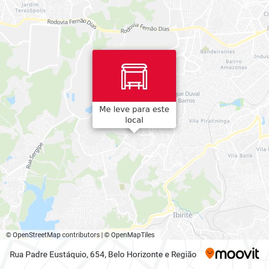 Rua Padre Eustáquio, 654 mapa
