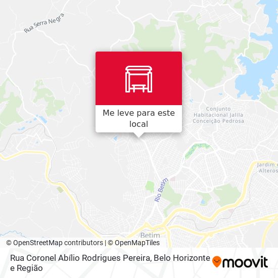 Rua Coronel Abílio Rodrigues Pereira mapa