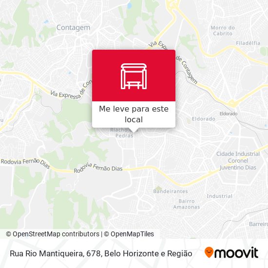 Rua Rio Mantiqueira, 678 mapa