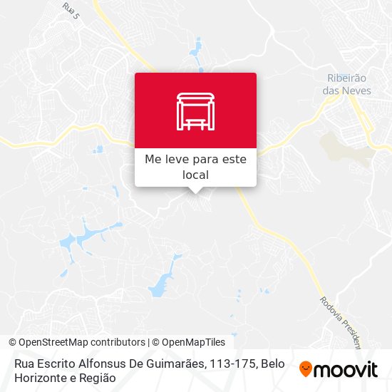Rua Escrito Alfonsus De Guimarães, 113-175 mapa