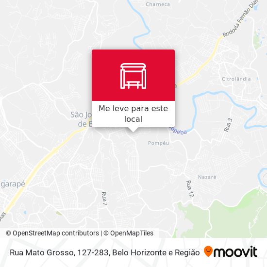 Rua Mato Grosso, 127-283 mapa