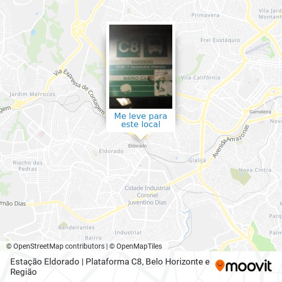 Estação Eldorado | Plataforma C8 mapa