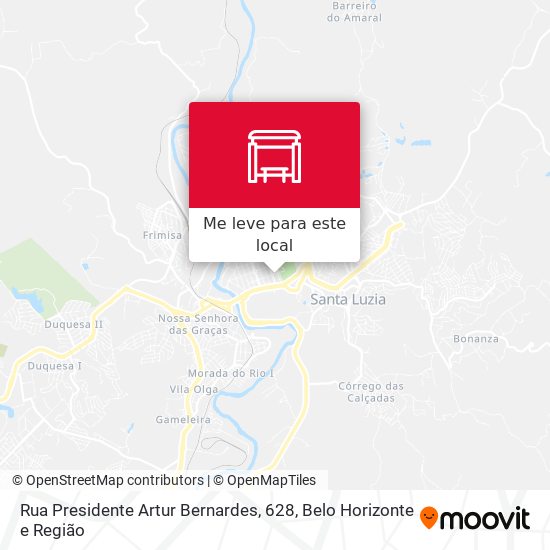 Rua Presidente Artur Bernardes, 628 mapa