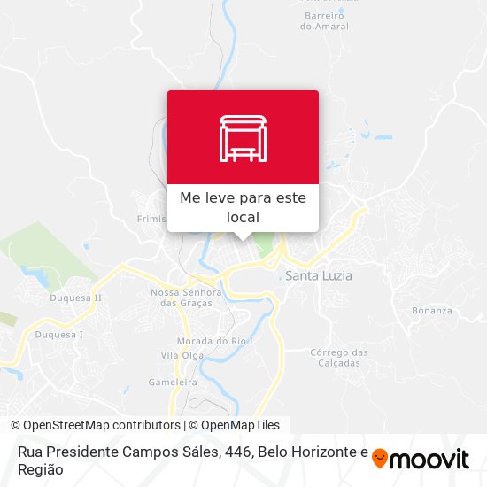 Rua Presidente Campos Sáles, 446 mapa