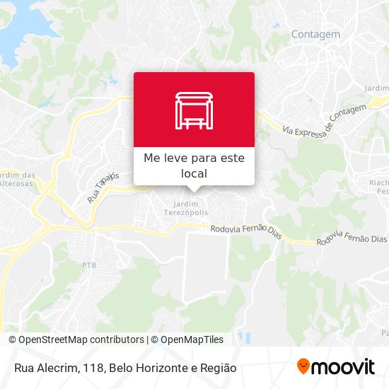 Rua Alecrim, 118 mapa