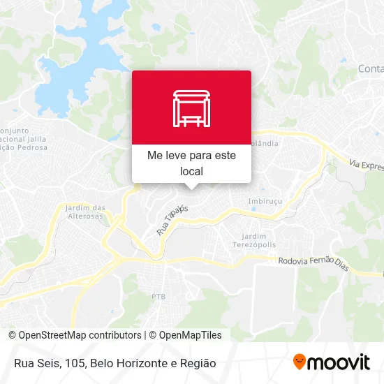 Rua Seis, 105 mapa