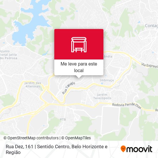 Rua Dez, 161 | Sentido Centro mapa
