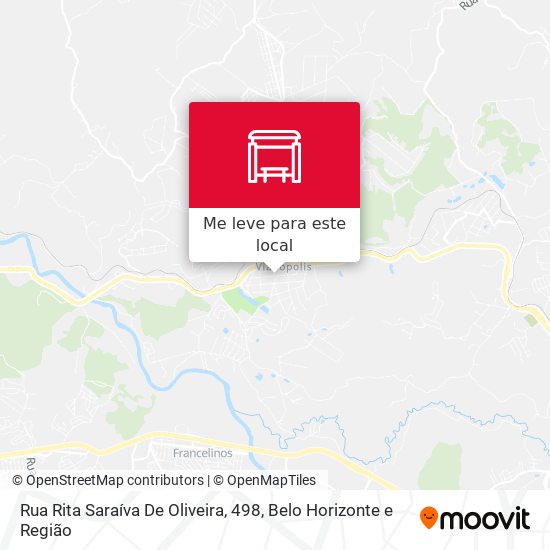 Rua Rita Saraíva De Oliveira, 498 mapa