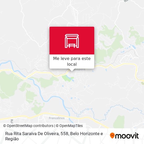 Rua Rita Saraíva De Oliveira, 558 mapa