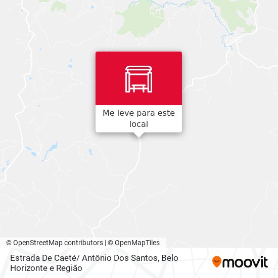 Estrada De Caeté/ Antônio Dos Santos mapa
