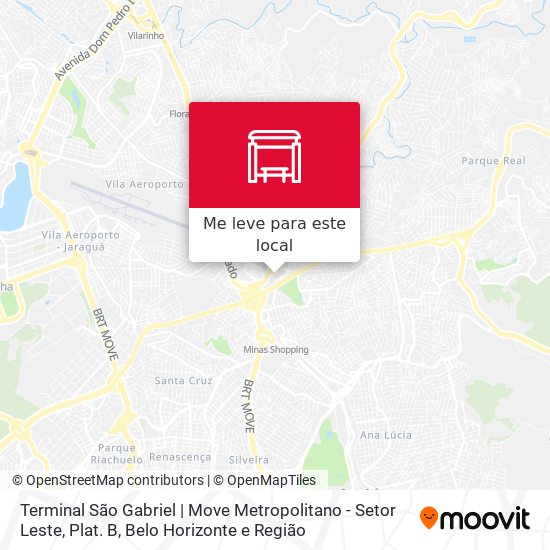 Terminal São Gabriel | Move Metropolitano - Setor Leste, Plat. B mapa