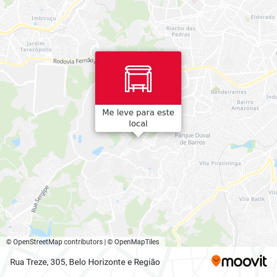 Rua Treze, 305 mapa
