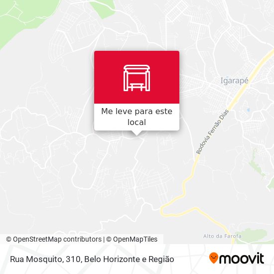 Rua Mosquito, 310 mapa