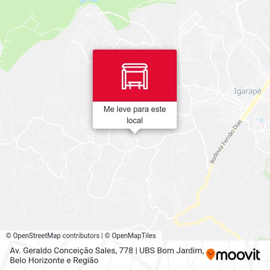 Av. Geraldo Conceição Sales, 778 | UBS Bom Jardim mapa