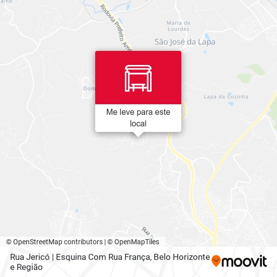 Rua Jericó | Esquina Com Rua França mapa