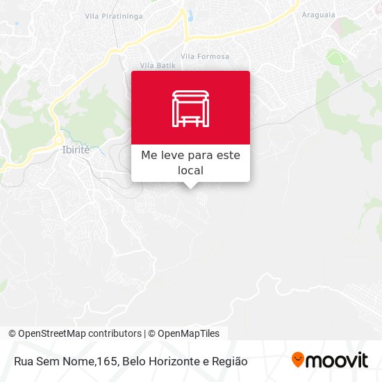 Rua Sem Nome,165 mapa