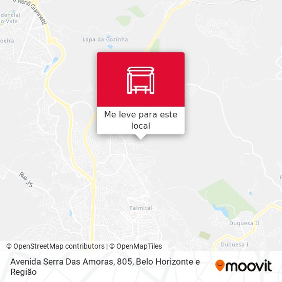 Avenida Serra Das Amoras, 805 mapa