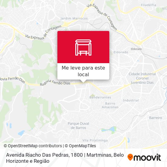 Avenida Riacho Das Pedras, 1800 | Martminas mapa
