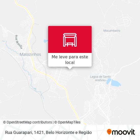 Rua Guarapari, 1421 mapa