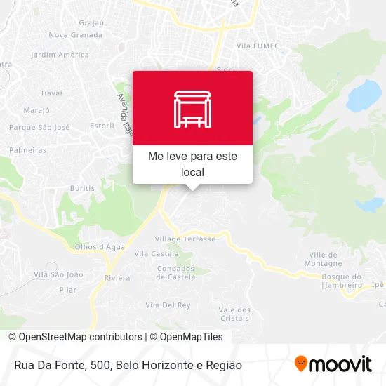 Rua Da Fonte, 500 mapa