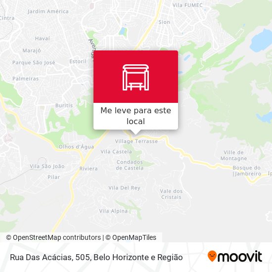 Rua Das Acácias, 505 mapa