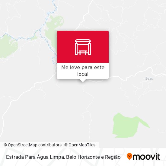 Estrada Para Água Limpa mapa
