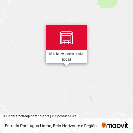 Estrada Para Água Limpa mapa