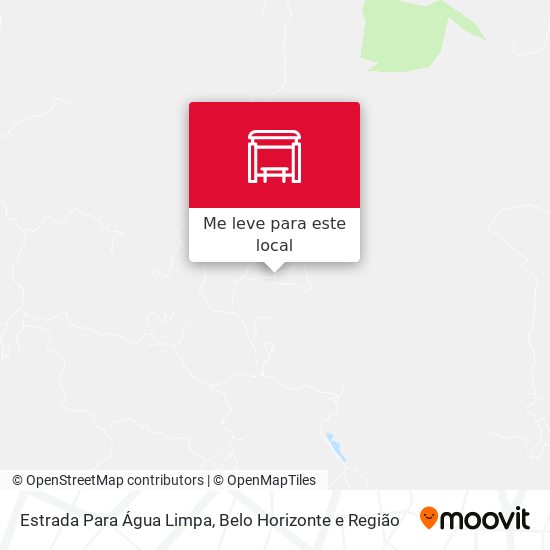 Estrada Para Água Limpa mapa