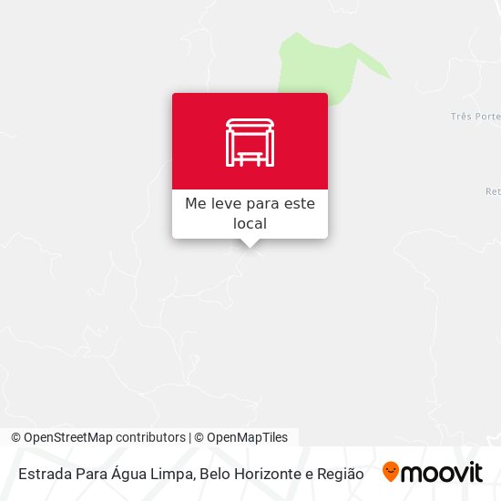 Estrada Para Água Limpa mapa