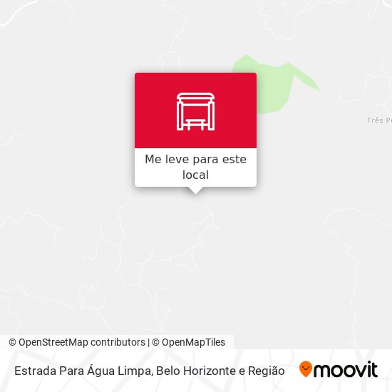 Estrada Para Água Limpa mapa