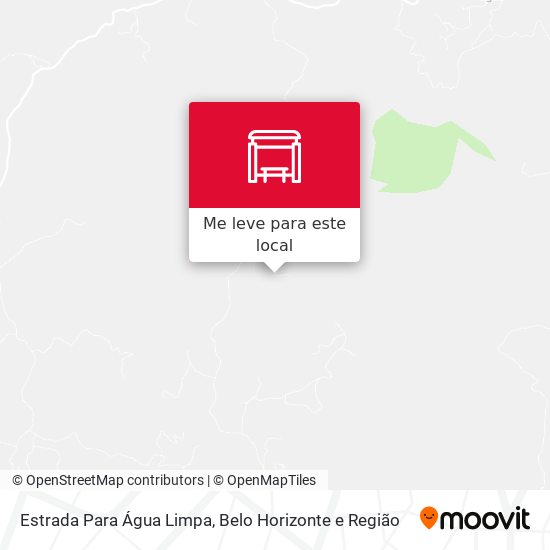 Estrada Para Água Limpa mapa