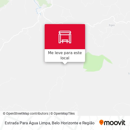Estrada Para Água Limpa mapa