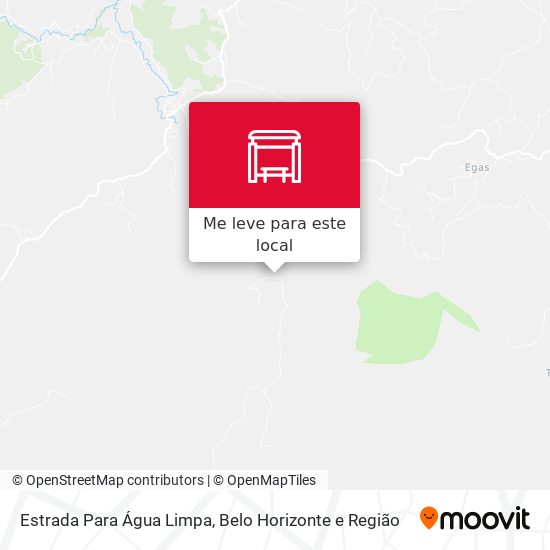 Estrada Para Água Limpa mapa