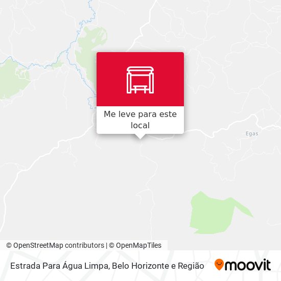 Estrada Para Água Limpa mapa