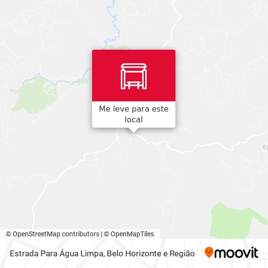 Estrada Para Água Limpa mapa