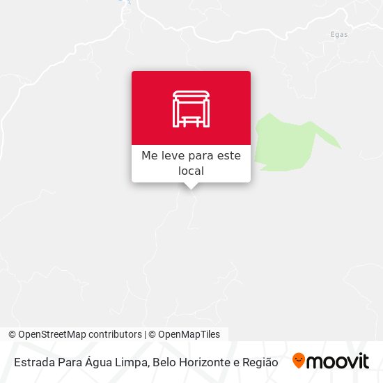 Estrada Para Água Limpa mapa