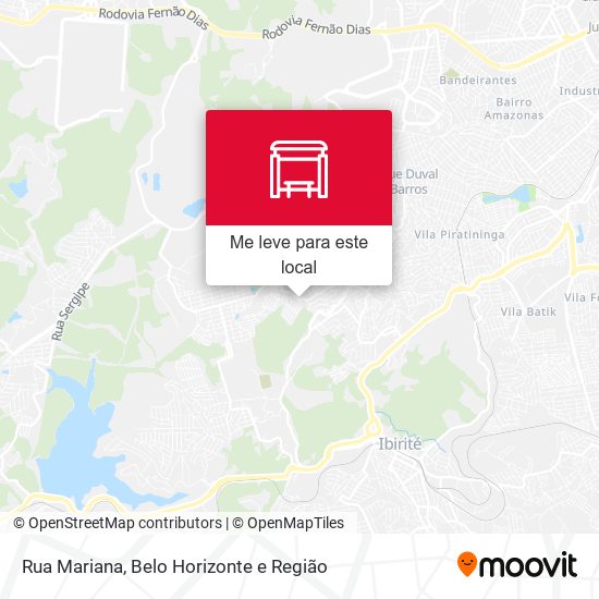 Rua Mariana mapa