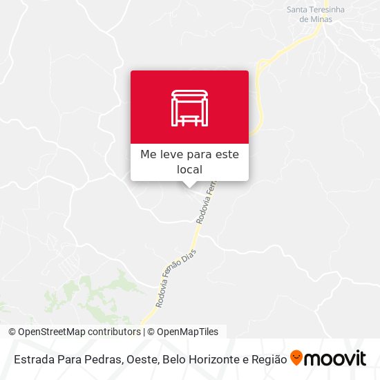 Estrada Para Pedras, Oeste mapa