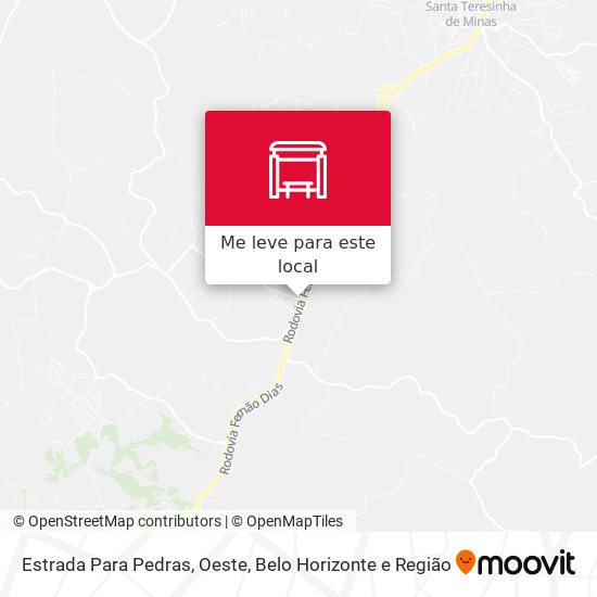 Estrada Para Pedras, Oeste mapa