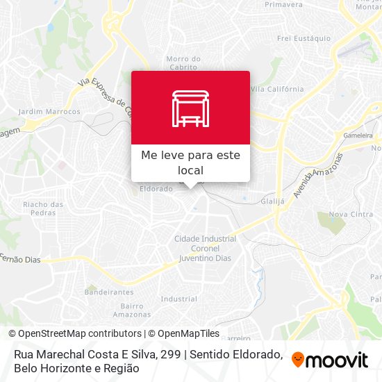 Rua Marechal Costa E Silva, 299 | Sentido Eldorado mapa