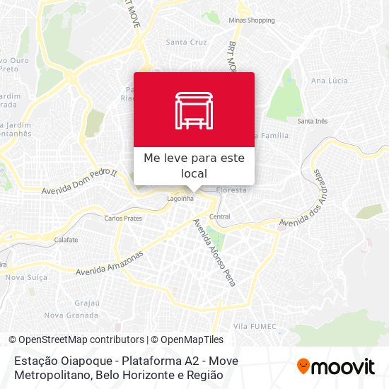 Estação Oiapoque - Plataforma A2 - Move Metropolitano mapa
