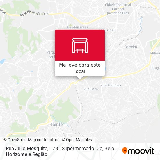 Rua Júlio Mesquita, 178 | Supermercado Dia mapa