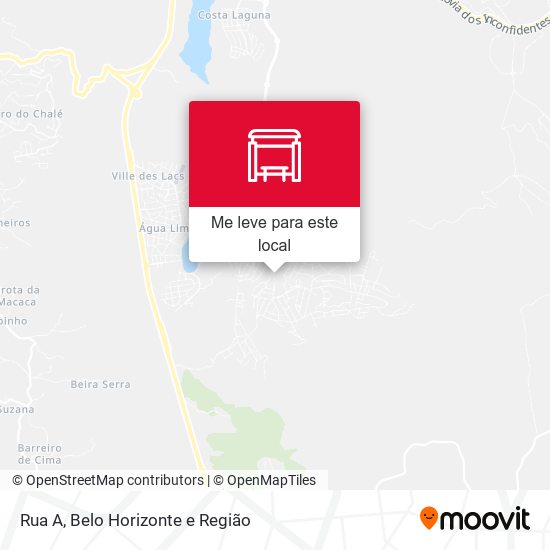 Rua A mapa