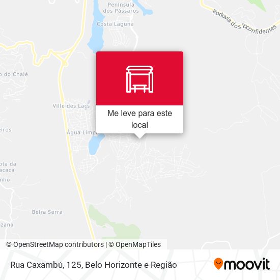 Rua Caxambú, 125 mapa