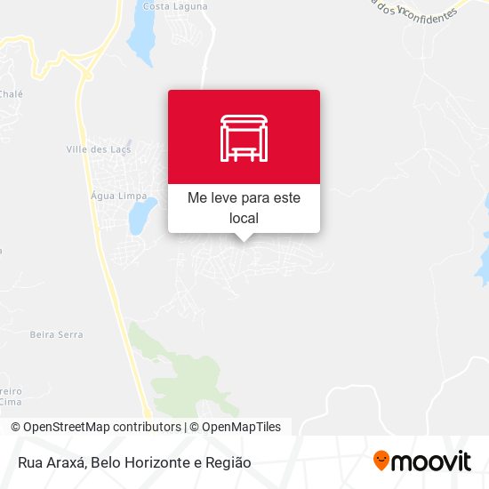 Rua Araxá mapa