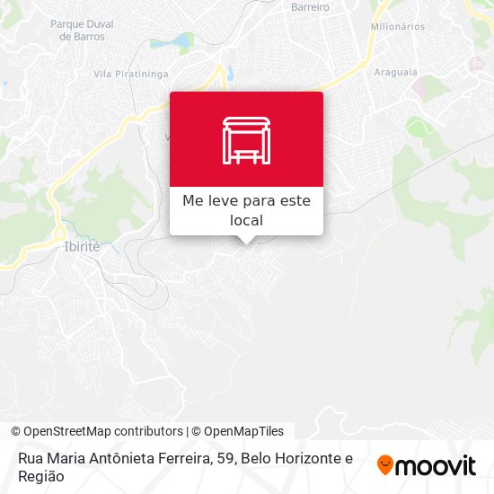 Rua Maria Antônieta Ferreira, 59 mapa